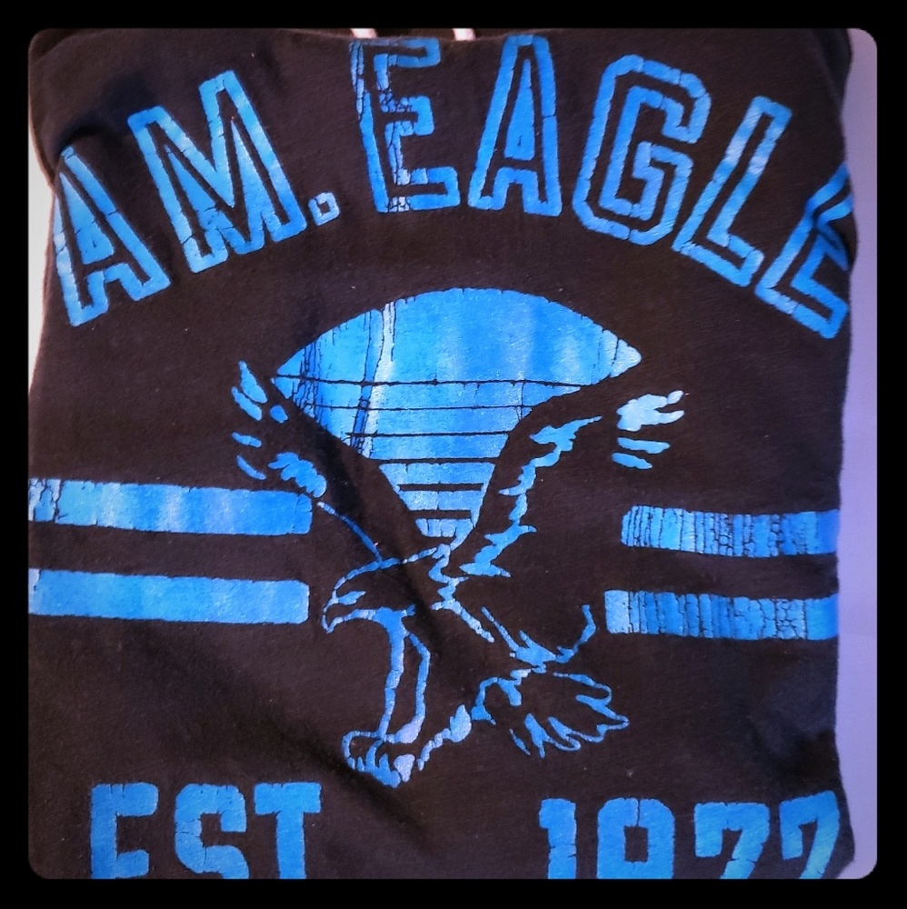 Mens Vintage American Eagle Hoodie